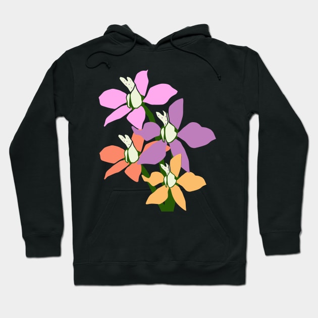 orchid, bloom, blossoms, floral, flower, flowery Hoodie by rh_naturestyles